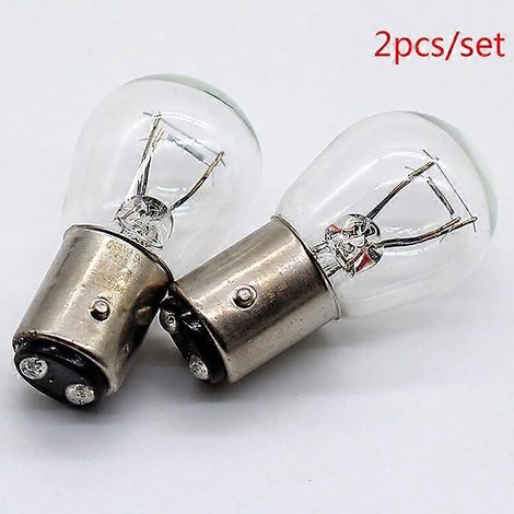 Lot de 2 ampoules jaunes 1157 Bay15D 21/5W pour feux arrière de voiture (freins). (1/4)