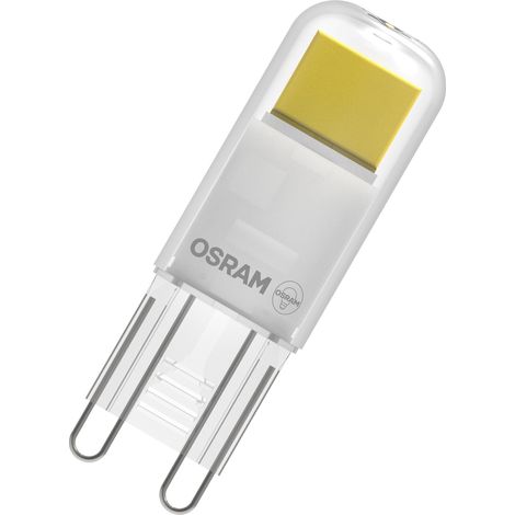 OSRAM LED PIN LED-Lampe aus klarfarbenem Glas, mit 1.8 W für 200 lm, warmweißes Licht mit 2700 K, multicolor, Retrofit-Stecksockel G9, CRI 80, EEK E, 15 mm Durchmesser. (1/4)