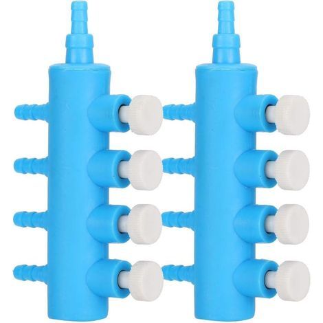 2 Stück Aquarium-Luftabscheider, verstellbarer Luftschlauchverteiler, Adapteranschlüsse für Aquarium-Sauerstoffpumpen, Aquarium-Zubehör (1/5)