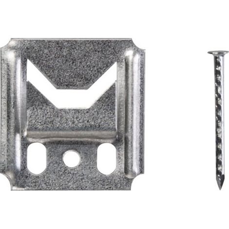 Clip de fixation lambris 250 unités – Fixation par clous ou agrafes – Boîte pour 10 m² – Pour bois dur et teck – Alberts