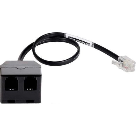 Adaptateur de formation téléphonique RJ9 4P4C en Y pour casque ou combiné, pour téléphones de bureau (1/2)