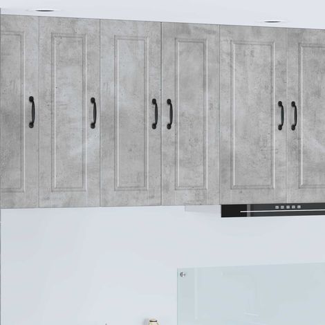 Küchenschrank 2 pcs Beton Grau 30 x 31 x 80 cm Holzwerkstoff