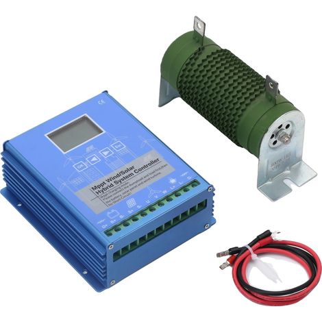 Controlador MPPT híbrido, pantalla LCD, gestión de energía fuera de la red, controlador híbrido, 12V 24V (1/2)