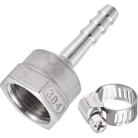 Raccord Cannelé Tuyau 304 Inox Acier Connecteur Adaptateur (1/5)