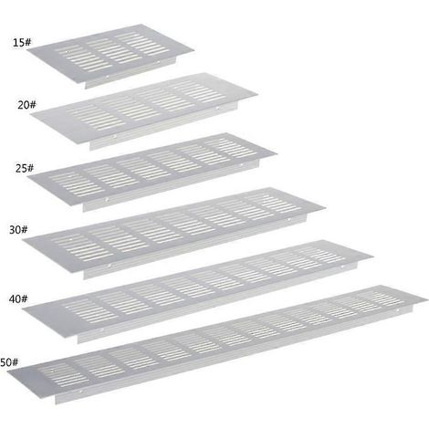 Grille de ventilation en tôle perforée en alliage d'aluminium pour conduit d'aération (1/5)