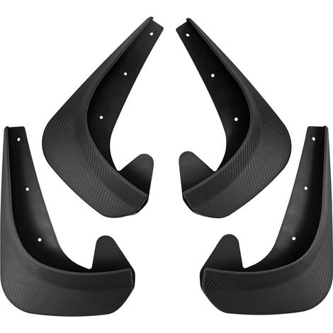 Universal fenders in carbon look, 4 pieces, small version, for passenger cars, flexible tires and fenders, suitable for all types of passenger cars (4 pieces)--BIEMMEDUE