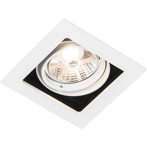 Square Recessed Spotlight White Adjustable - Artemis 70