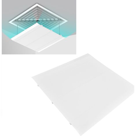 Deflector de aire de ABS de 45 x 45 cm para sistemas de aire acondicionado central – Panel cortavientos directo, fácil instalación (1/5)