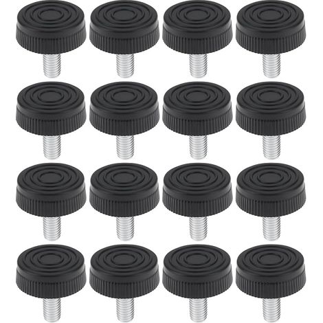 Set of 16 Adjustable Furniture Legs M8 x 20 x 28 mm for Table Legs for Cabinets Chairs and Stools (1/5)