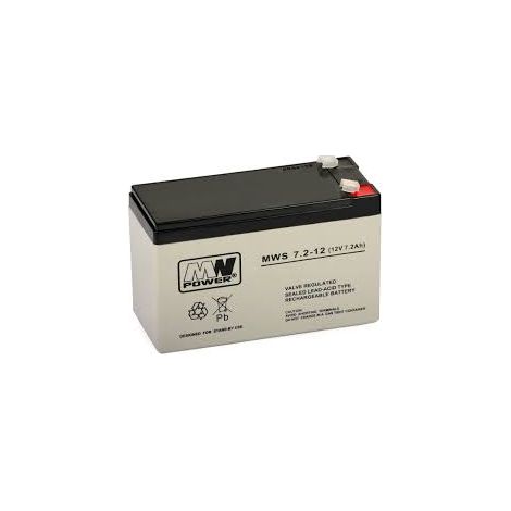 AGM-BATTERIE 7,2 Ah 12 V ALARMSTEUEREINHEIT