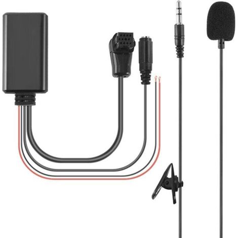 Adattatore per chiamate in vivavoce Bluetooth 5.0 per auto con cavo Aux, microfono, compatibile con autoradio IP-BUS P99 P01 (1/4)