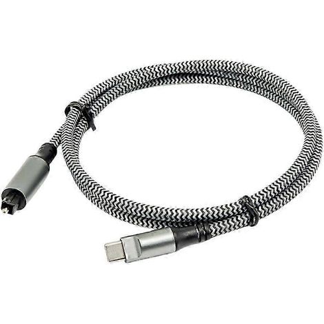 Adaptateur audio optique USB-C mâle vers TOSLINK mâle, convertisseur numérique USB-C vers SPDIF, compatible avec les connexions d'ordinateurs et d'ordinateurs portables. (1/5)