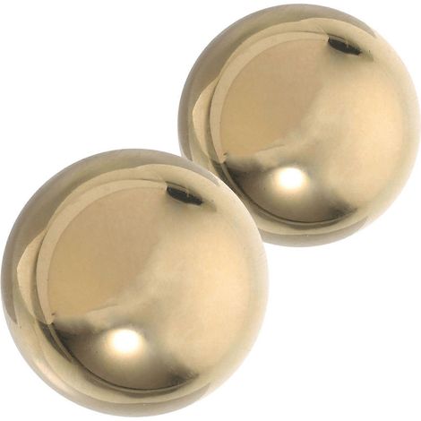 Ensemble décoratif de 6 boules de méditation en laiton doré (1/5)