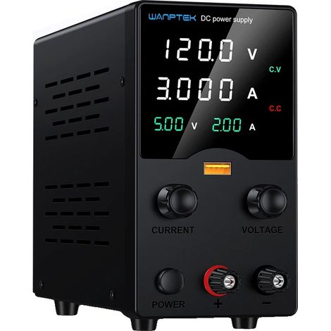 Alimentation électrique DC, tension réglable, fonction de charge USB, GA1203H 120V 3A (1/2)