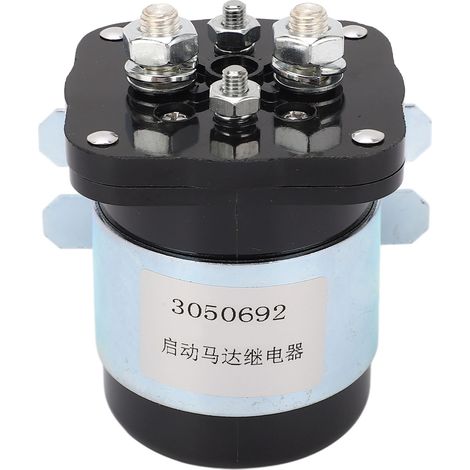 Relais moteur 200 A, boîtier ABS, bobine en laiton, haute conductivité, relais automobile à courant élevé pour moteurs Cummins 12 V (1/5)