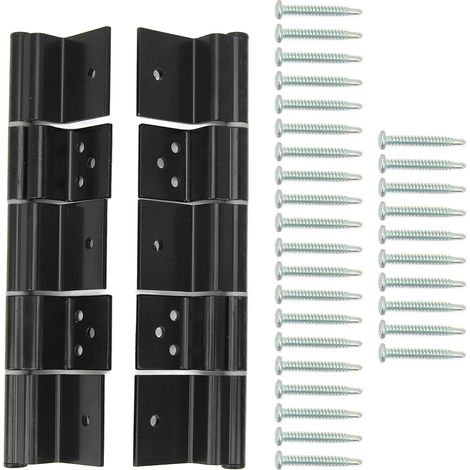 2 charnières à friction pour porte d'entrée de camping-car, en métal, noires, robustes, installation facile, pour caravane 5e roue et autocaravane (1/5)