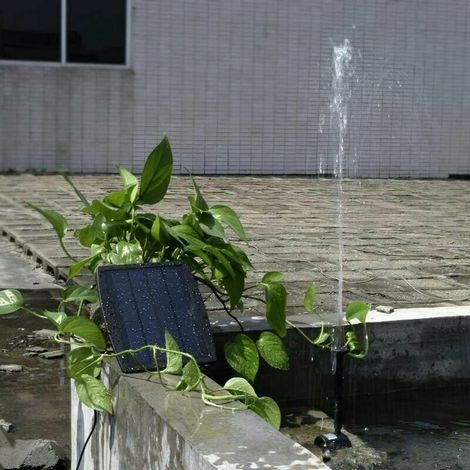 Bürstenlose Solarwasserpumpe für Teiche, ideal für Springbrunnen, mit einem 9V 2,5W Solarpanel, das eine Fördermenge von 200L/H bietet. (1/2)