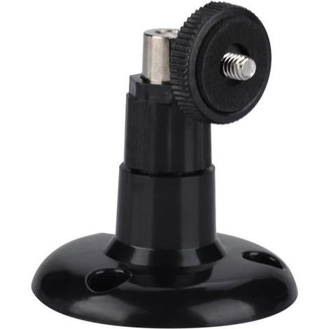 Wandhalterung für Kameras – 360° drehbar – Robustes Metall – Schwarz (1/4)