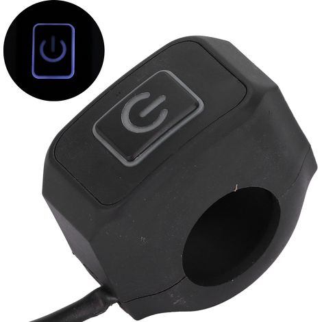 22-mm-Motorradlenkerschalter, wasserdicht, universell, für Scheinwerfer, weiß (1/5)
