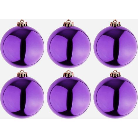 6 Stück XL Baumkugel Lila Ø 15cm-MYW99829-6-lila (1/3)