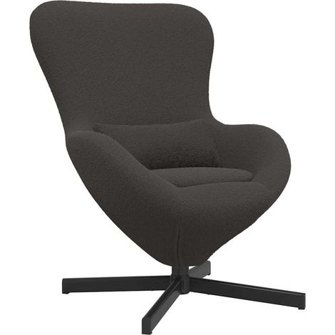 Maison Exclusive - Eiersessel Dunkelgrau 63 x 73 x 90 cm Stoff