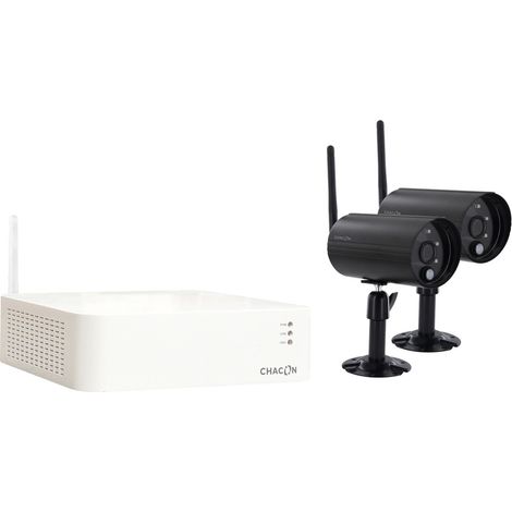 Kit de vidéosurveillance DVR sans fil + 2 caméras - Chacon (1/5)