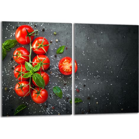 Glasschutzplatte für den Herd 2x40x52 Tomaten (1/5)