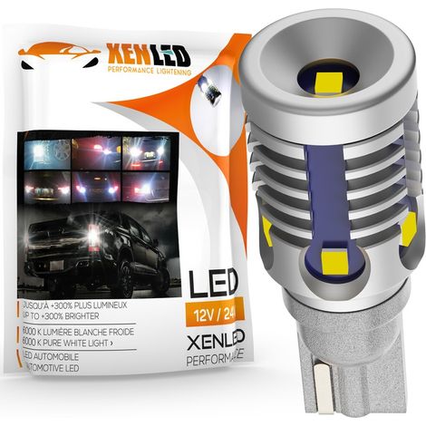 Ampoule W16W - 6 LED Blanc - X-LED Passive - 10-30V - 8,5W CANBUS - 700Lms - T15 Backup (1/5)