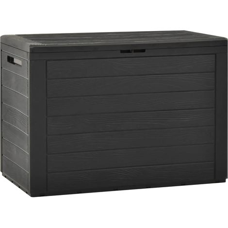 Coffre boîte meuble de jardin rangement x 44 x 55 cm anthracite78