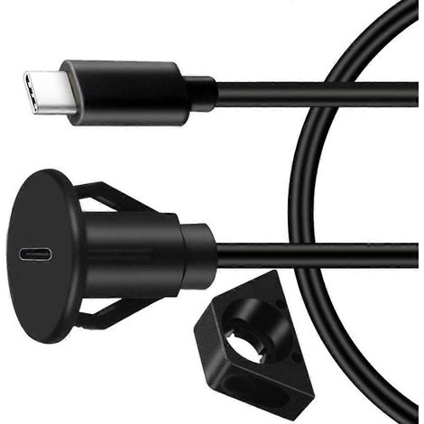 USB 3.0 Einbau-Verlängerungskabel für Armaturenbrettmontage, wasserdicht