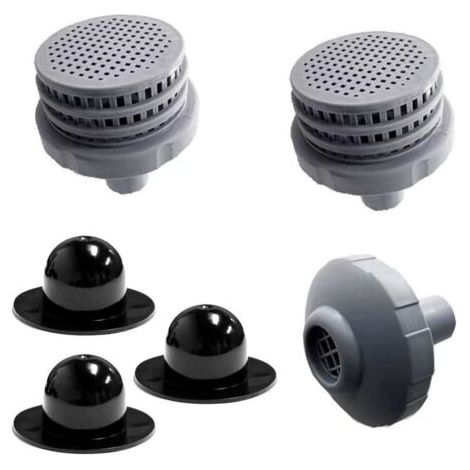 Intex Kleiner Poolfilter – 2er-Pack, Poolzubehör, Schlauchhalter, Pool-Wandventilkappenfilter (1/2)