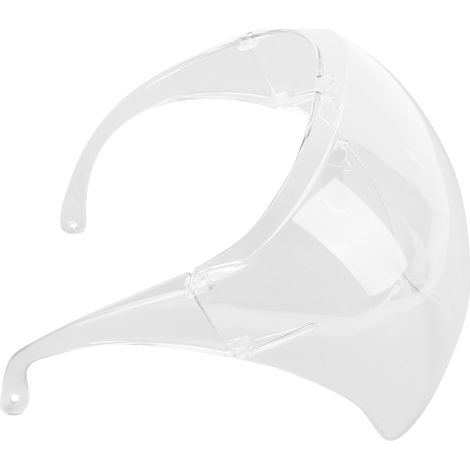 Vollgesichtsschutzvisier aus transparentem Polycarbonat, beschlagfrei und spritzwassergeschützt, für den Einsatz in Küchen, Laboren und beim Reiten (1/5)