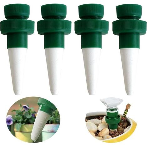 4 PCS Globe d'Arrosage Plante Verre Bulbes pour Plante, Reserve Eau Plante, Arrosage Plante Vacances, Ampoules Dispositif d'Arrosage Automatique pour Fleurs Jardin Exterieur Interieur (1/5)