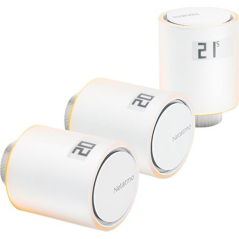 Netatmo Pack de Tres Válvulas Termostáticas Blancas