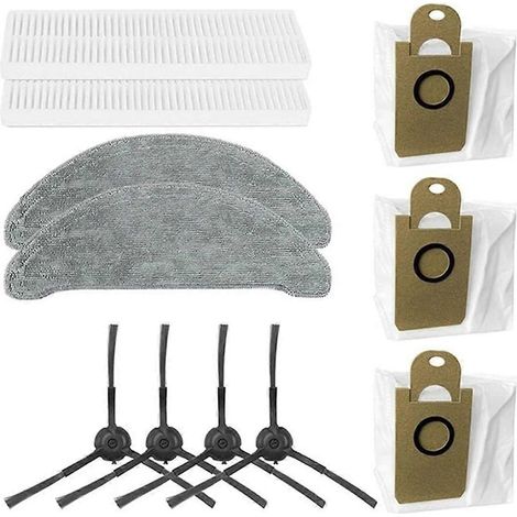 Accessoire pour aspirateur robot : brosse tambour, brosse latérale, filtre et lingette de nettoyage pour RV-L11-A (1/5)