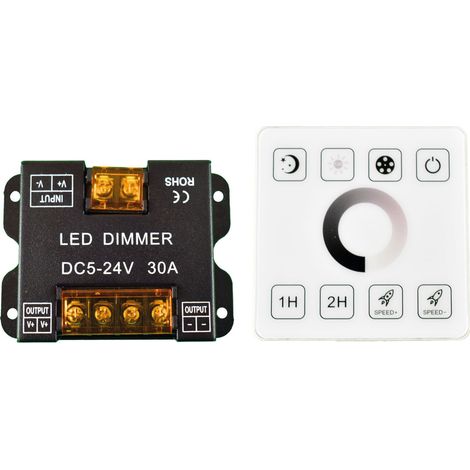 Contrôleur MONOCHROME pour rubans LED avec panneau tactile RF -