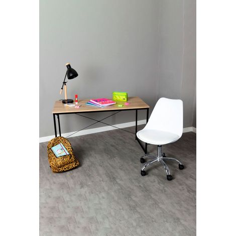 Conjuntos de mesa y sillas - Conjunto Escritorio Dek y Silla Neo Asiento Blanco (1/5)