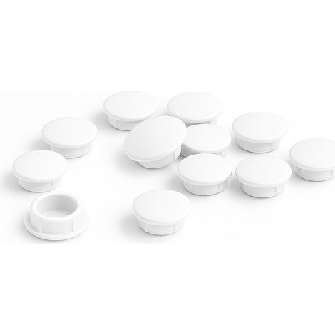Schraubenabdeckung weiß Ø6mm – 10er-Pack