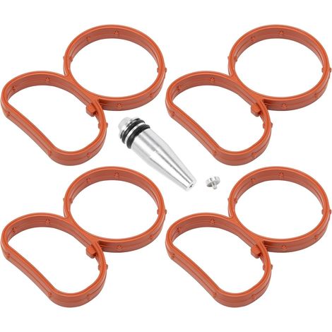 E87 N47 Intake Swirl Flap Delete Kit 11618507239, ZEALfix Intake Manifold Flap Removal with Manifold Gaskets Compatible with B-M-W N47 E81 E87 E88 E82 E90 E60 11617801438