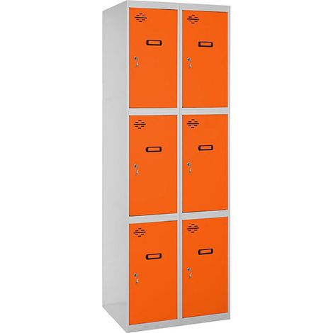 Simonrack Simonlocker Desm. armadio grigio e arancione