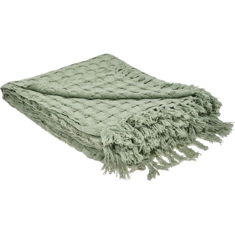 Tagesdecke BERE Baumwolle 200 x 220 cm Grün
