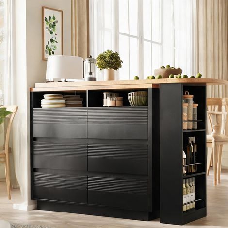 Buffet coloris noir en MDF (1/5)