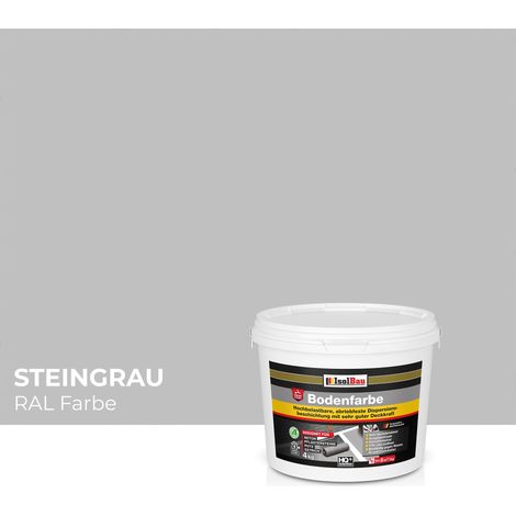 Pintura vial IsolBau para hormigón, color gris piedra, 4 kg (1/5)