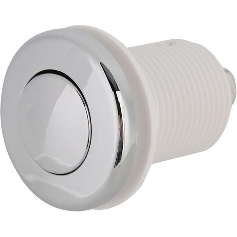 Interruptor de presión de aire, cromado de 6 capas, botón neumático de 28 mm, elegante junta de silicona para jacuzzi -Crezuo