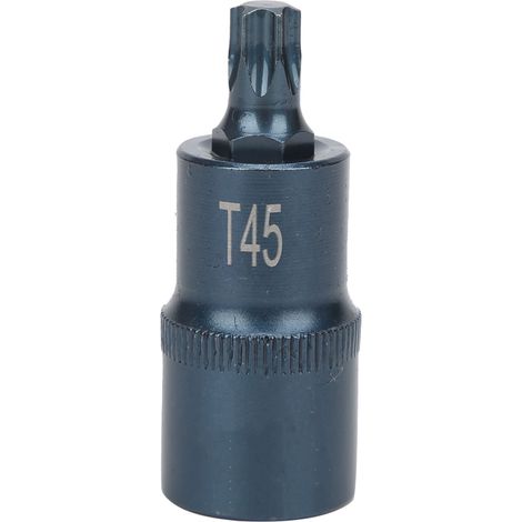 Douille étoile anti-rouille haute précision acier allié S2 bleui réceptacle plastique 1/2 x 55 x T45 (1/5)