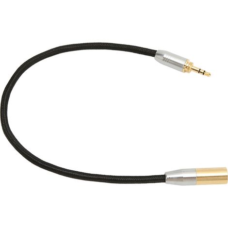 Câble Adaptateur Audio 3.5mm Jack Mâle vers Mini XLR 3-Pin pour Microphone et Caméra Professionnel (1/5)