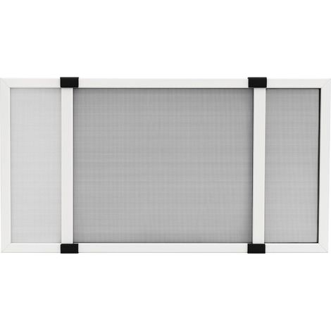 Zanzariera Fibra di vetro con Telaio estensibile alluminio H70x90/172 cm Bianco H70x90 fino a 172 cm Telaio Bianco (1/5)