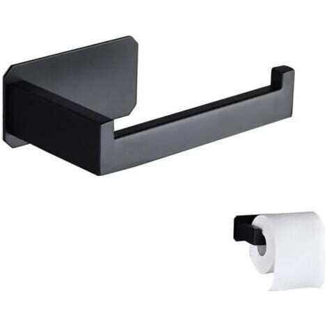 Devidoir Papier Toilette Acier Inoxydable Derouleur Papier Toilette Mural Original Sans Percage Noir Porte Papier Toilette Adhesif 3M Pour Decoration Salle de Bain WC Accessoire Cuisine--INHHUB (1/4)