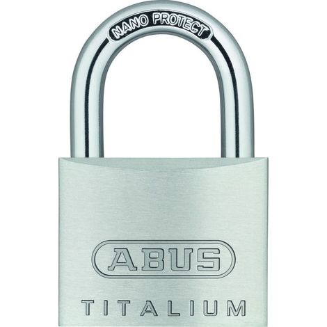 Zylindervorhangschloss 64TI/40 Schlosskörper-B.40mm Titalium versch.-schl.ABUS