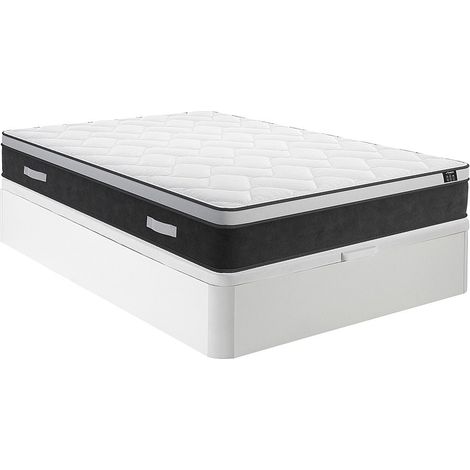 Set 160x200cm Rete vano Bianco + Materasso ibrido molle insac. e memory foam sp.25cm - ASTRIA Art Collection di YSMÉE